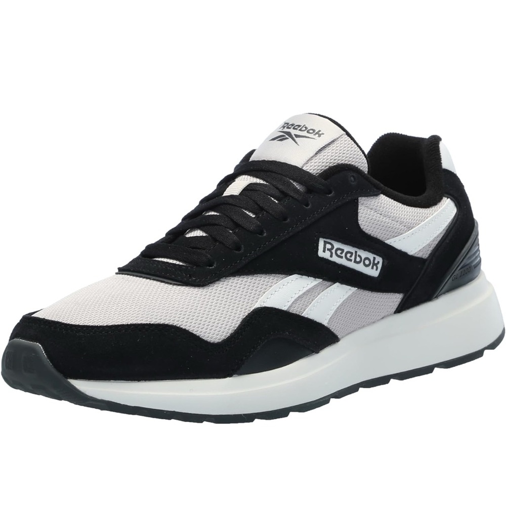 Reebok Men's Black and White Sneakers: GL1100